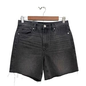 Blank NYC Women's Black High Rise Cutoff Ludlow Crop Girlfriend Jean Shorts‎ NWT